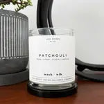 Wash + Wik-Patchouli Soy Wax Candle | Earthy | Amber