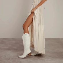 Beth Cowgirl White Boots