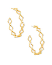 Abbie Hoop Earrings in Gold