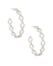 Abbie Hoop Earrings in Silver